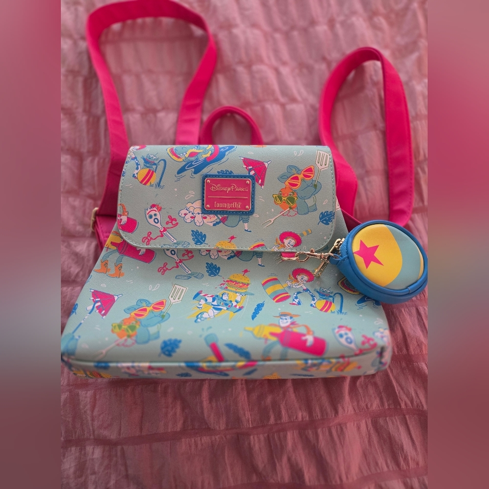 Disney Lounge Fly summer picnic toys tory  with Pink Straps